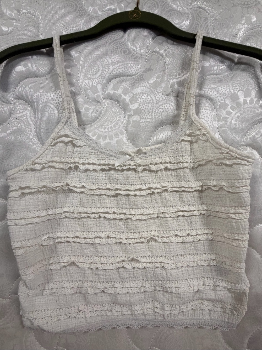 No Boundaries Girls Small White Tank Top